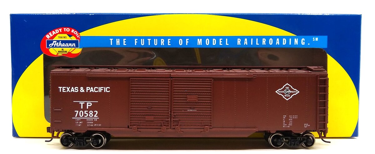 Athearn 92419 HO T&P RTR 50' Double Door Box Car #70582