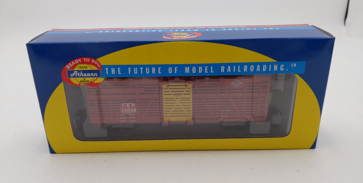 Athearn 73241 HO T&P RTR 40' Stock Car #24048