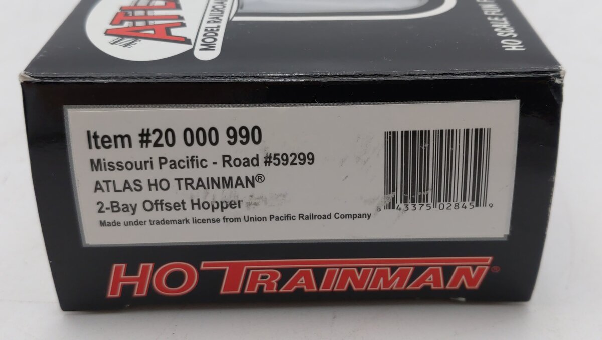 Atlas 20000990 HO MP Trainman 2-Bay Offset Hopper #59299