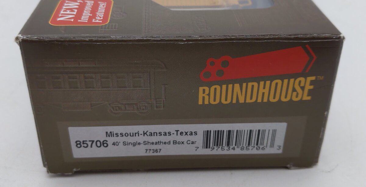 Roundhouse 85706 HO MKT RTR 40' Outside Braced Box #77367 LN/Box