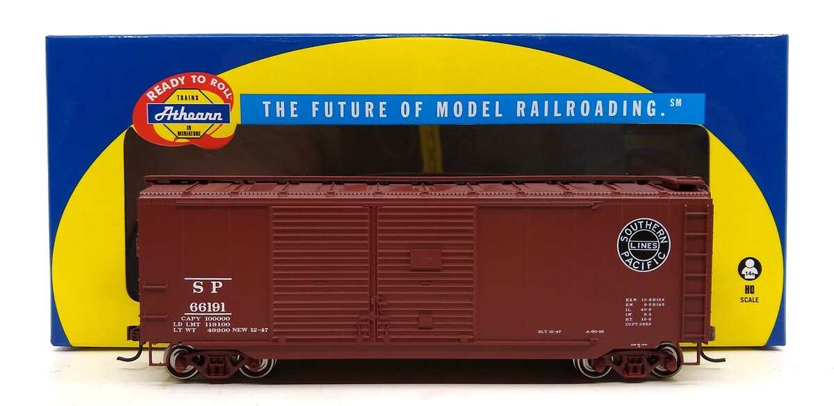 Athearn 74922 HO Southern Pacific RTR 40' Double Door Box Car #66191