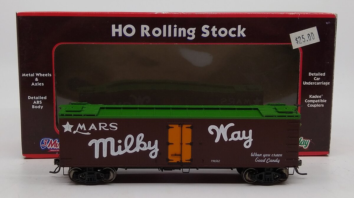 MTH 81-94008 Mars - Milky Way HO Scale R40-2 Woodside Reefer Car