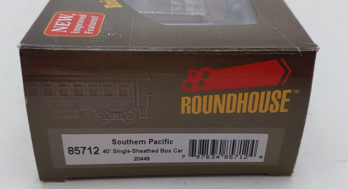 Roundhouse 85712 HO Southern Pacific RTR 40' Outside Braced Boxcar #20449