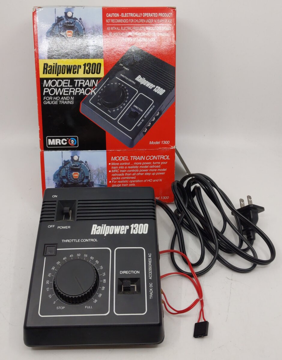 MRC 1300 Railpower Model Train Powerpack LN/Box
