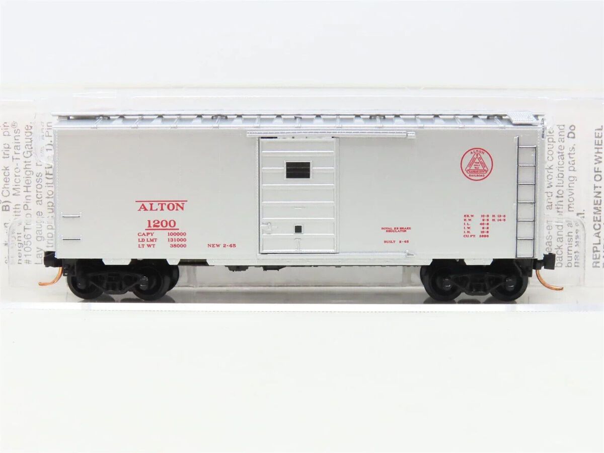 Micro-Trains 02000586 N Alton Railroad 40' Standard Single Door Boxcar #1200