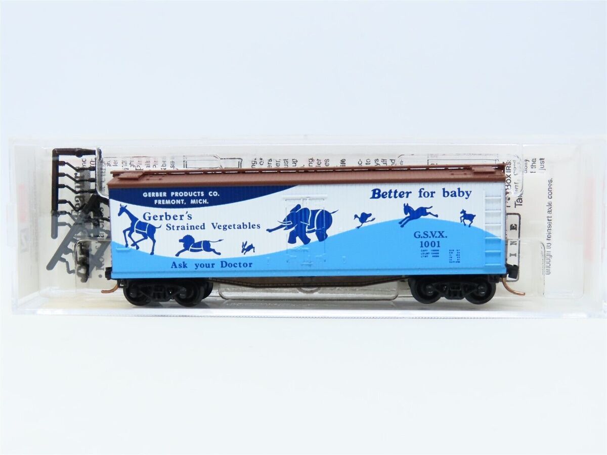 Micro-Trains 04900330 N Gerber G.S.V.X. 40' Double Sheathed Wood Reefer #1001 LN/Box