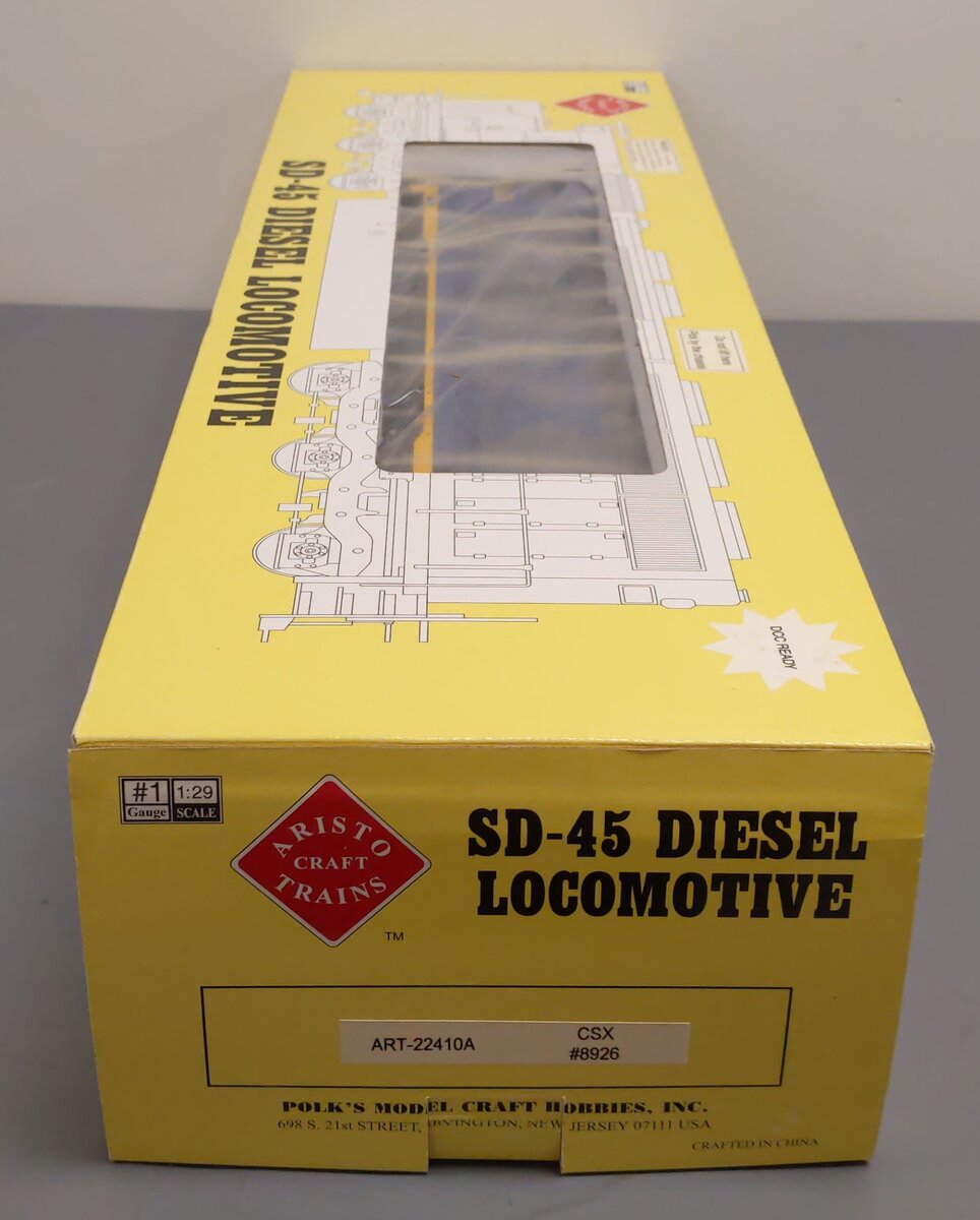 Aristo-Craft 22410 G Gauge CSX SD-45 Diesel Locomotive #8926 LN/Box