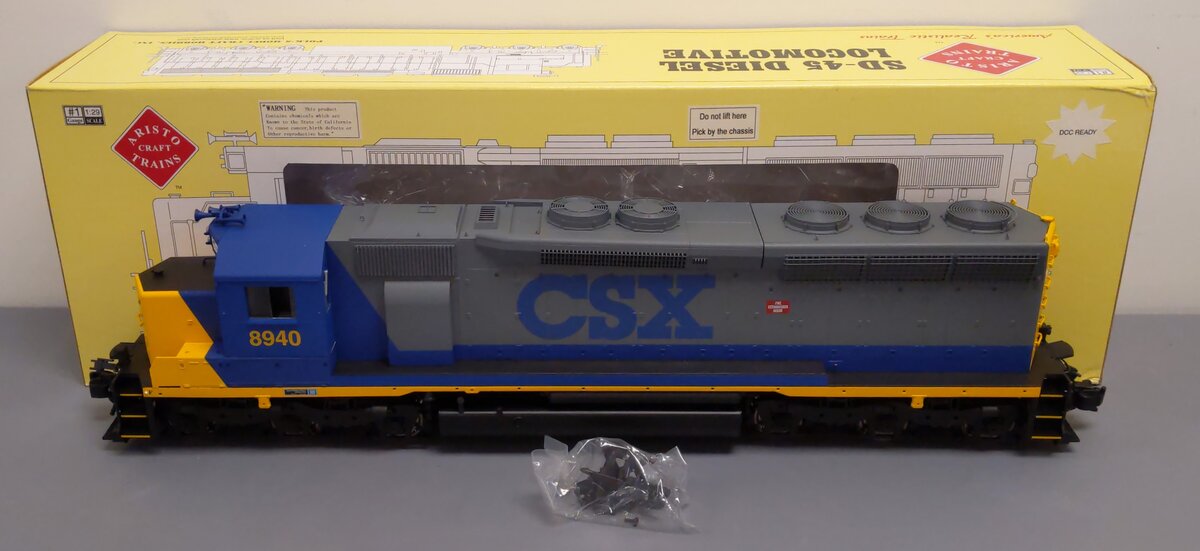Aristo-Craft 22410 G Gauge CSX SD-45 Diesel Locomotive #8940 LN/Box