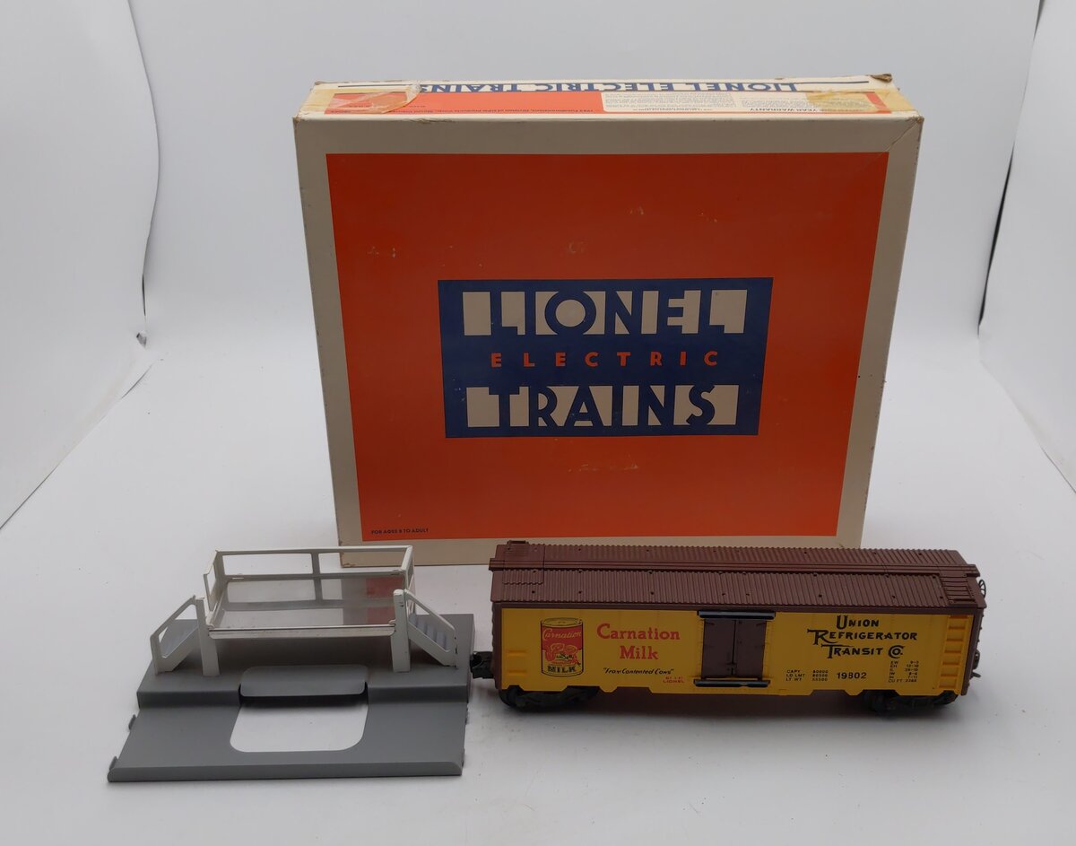 Lionel 6-19802 O Gauge Carnation Operating Milk Car LN/Box