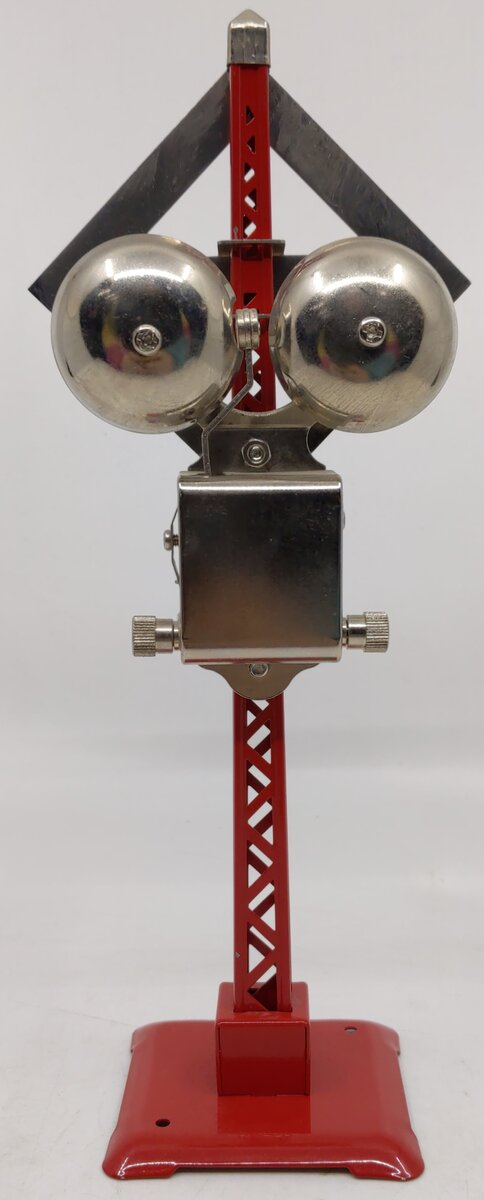 MTH 30-1036 O&O27 Gauge Red Tinplate Warning Bell Signal #69 LN/Box