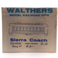 Walthers 933J4565 O Scale Sierra Coach Less Trucks Model Railroad Kit