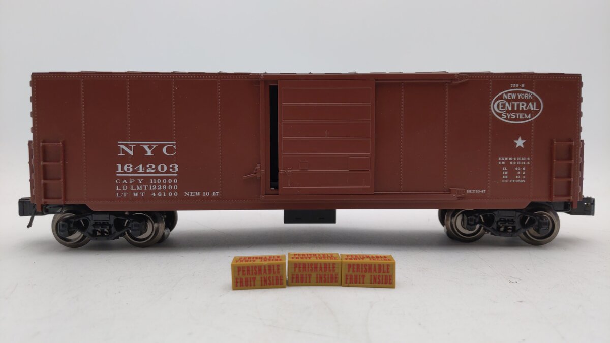 Williams 47976 O New York Central Operating Boxcar #164203