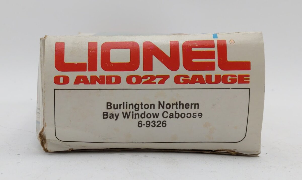 Lionel 6-9326 O Gauge Burlington Northern Bay Window Caboose LN/Box