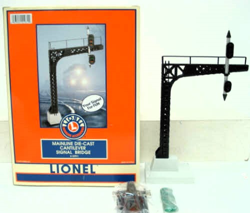 Lionel 6-22931 O Gauge Die-Cast Cantilever Signal Bridge