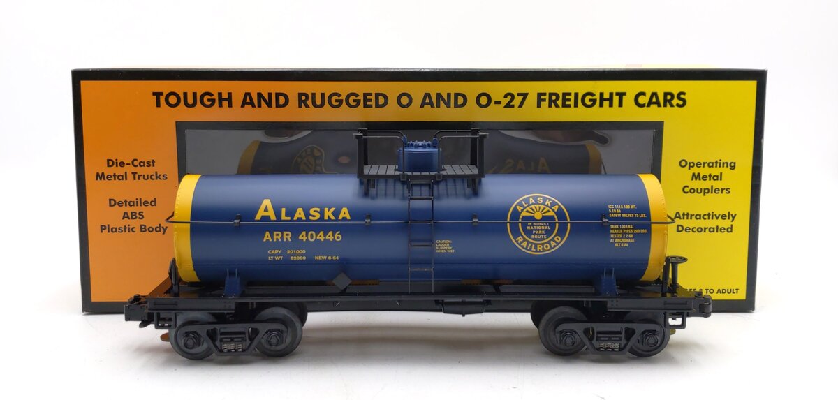 MTH 30-7341 O Gauge Alaska Single Dome Tank Car #40446 LN/Box