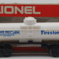 Lionel 6-9051 O Gauge Firestone Single Dome Tank Car VG/Box