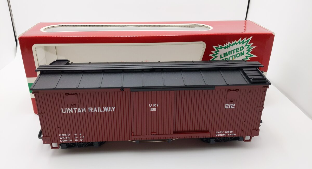LGB 4067-WC G Scale Uintah Railway Boxcar #212 LN/Box