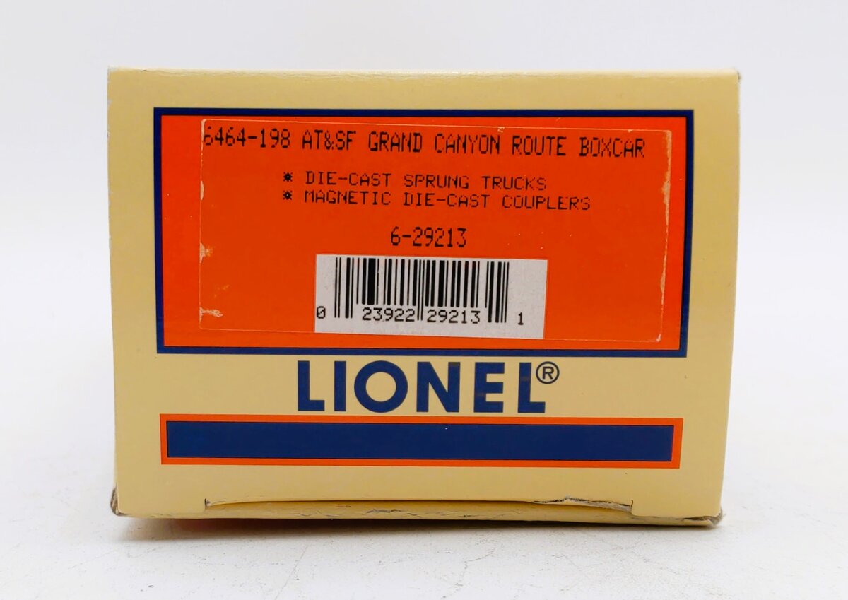 Lionel 6-29213 O Gauge AT&SF Grand Canyon Route Boxcar #6464-198 LN/Box