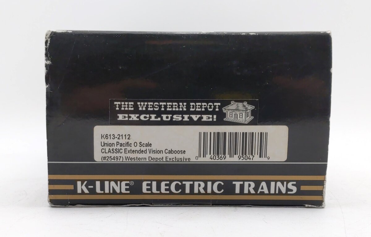 K-Line K613-2112 O Union Pacific Extended Vision Caboose #25497 EX/Box