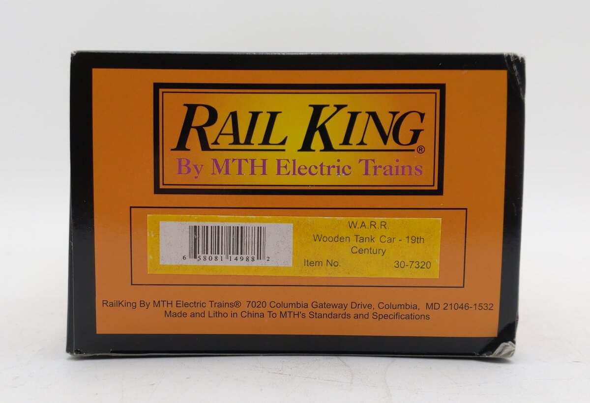 MTH 30-7320 O Gauge W.A.R.R. Tank Car #516 LN/Box