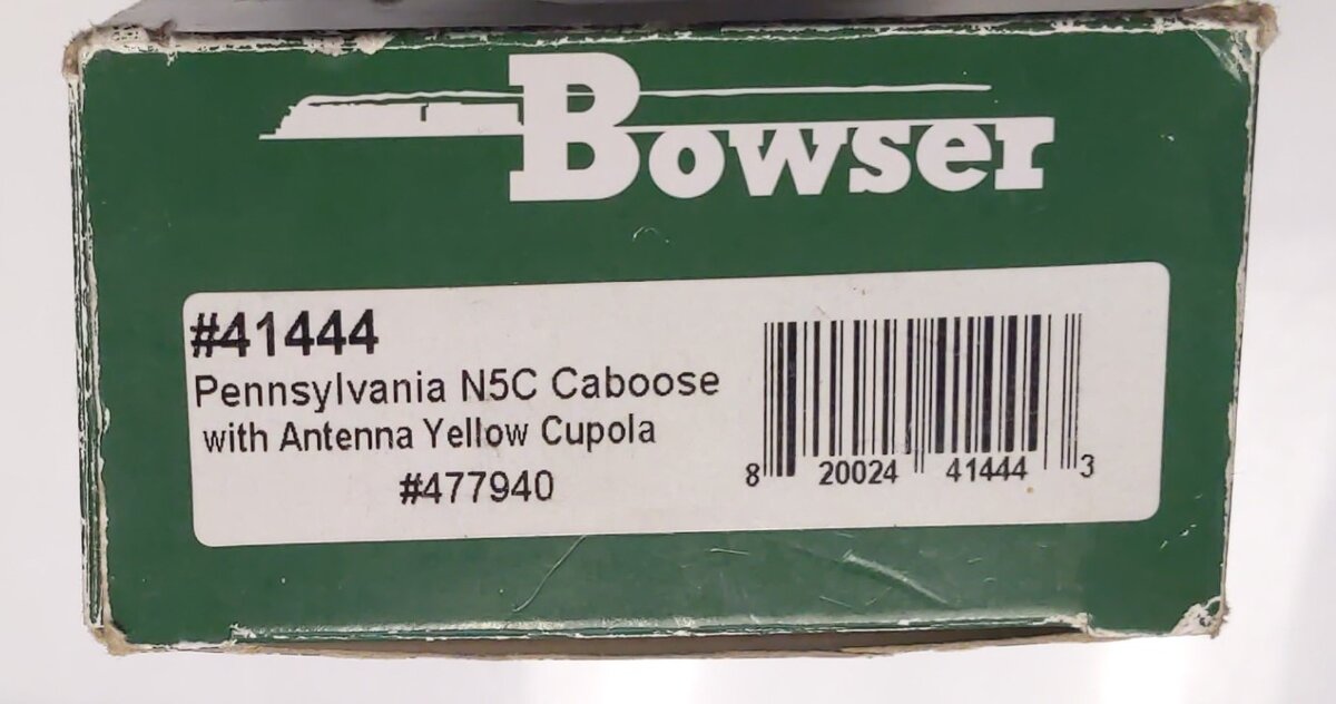 Bowser 41444 HO Pennsylvania Railroad N5c Caboose #477940
