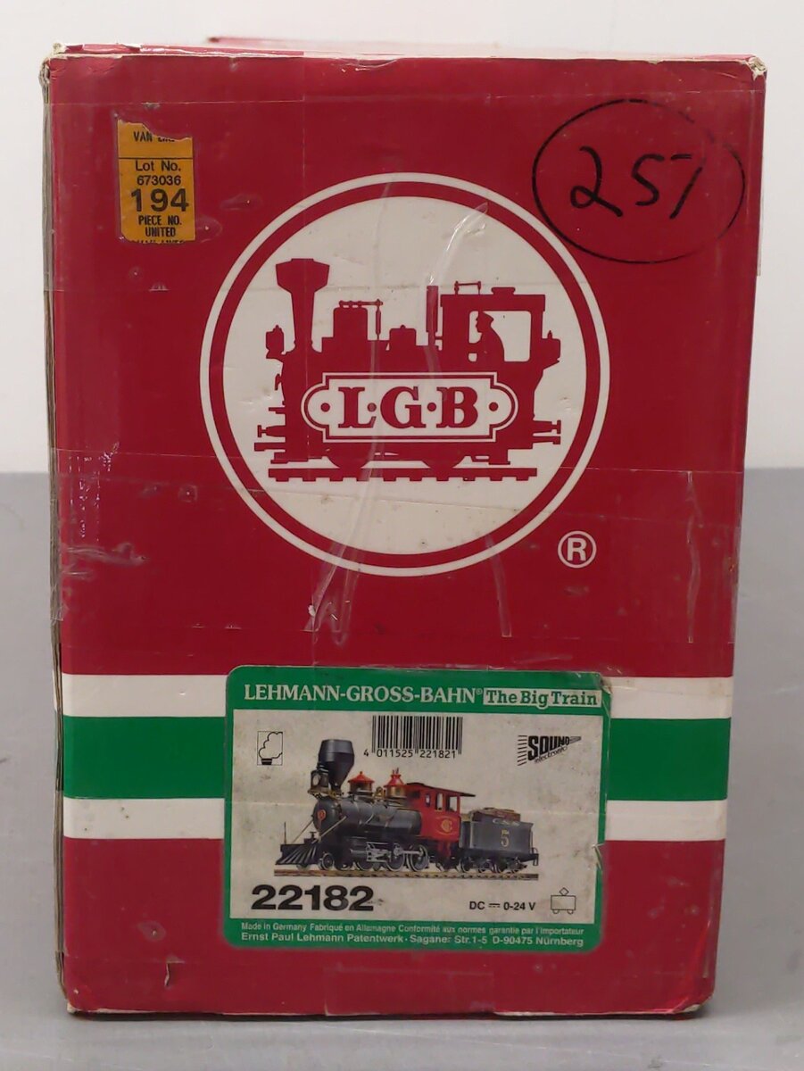 LGB 22182 G Scale Colorado & Southern 2-6-0 Locomotive & Tender EX/Box
