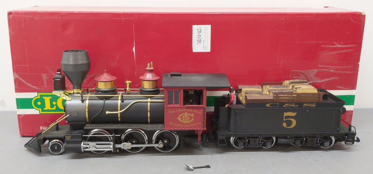 LGB 22182 G Scale Colorado & Southern 2-6-0 Locomotive & Tender EX/Box