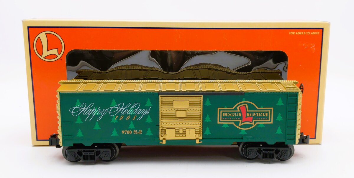 Lionel 6-16291 O Gauge 1998 Christmas Boxcar #9700 LN/Box