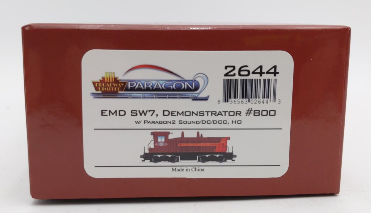 Broadway Limited 2644 HO EMD SW7 with Sound & DCC - Paragon2™ #800