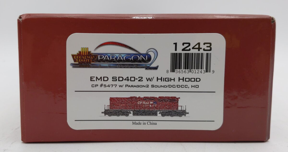 Broadway Limited 1243 HO Canadian Pacific Diesel EMD SD40-2 #5477 w/ DCC & SND
