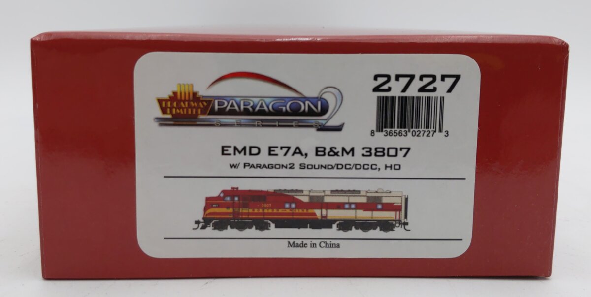 Broadway Limited 2727 HO Boston & Maine EMD E7A Paragon2™ #3807 w/DCC/Sound