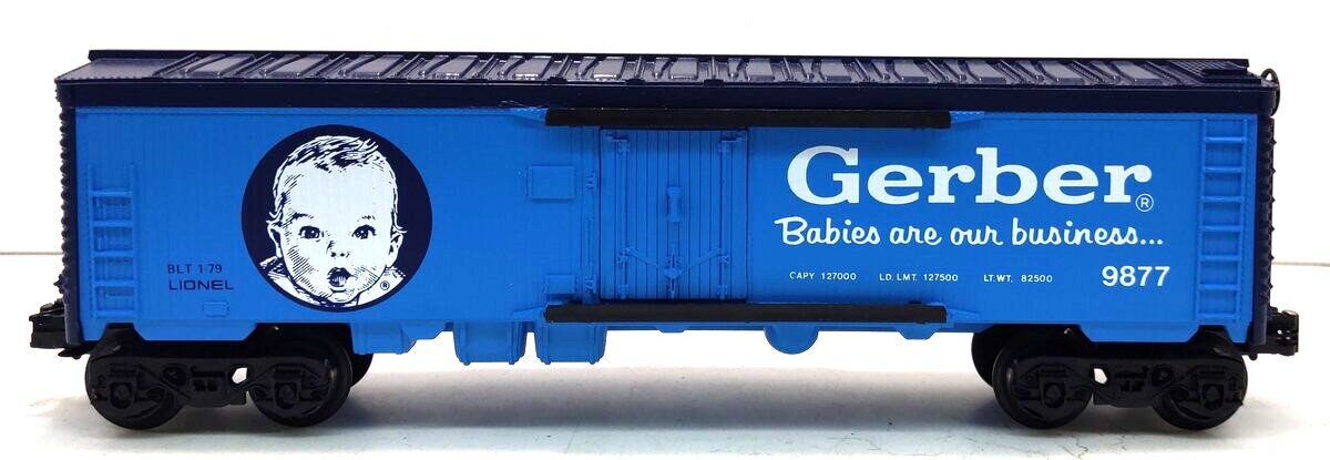 Lionel 6-9877 O Gauge Gerber Baby Food Billboard Reefer Car LN/Box