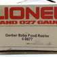 Lionel 6-9877 O Gauge Gerber Baby Food Billboard Reefer Car LN/Box