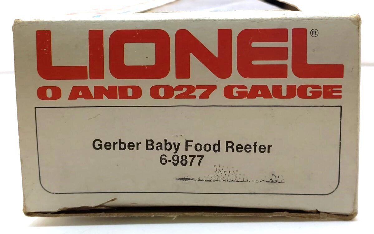 Lionel 6-9877 O Gauge Gerber Baby Food Billboard Reefer Car LN/Box