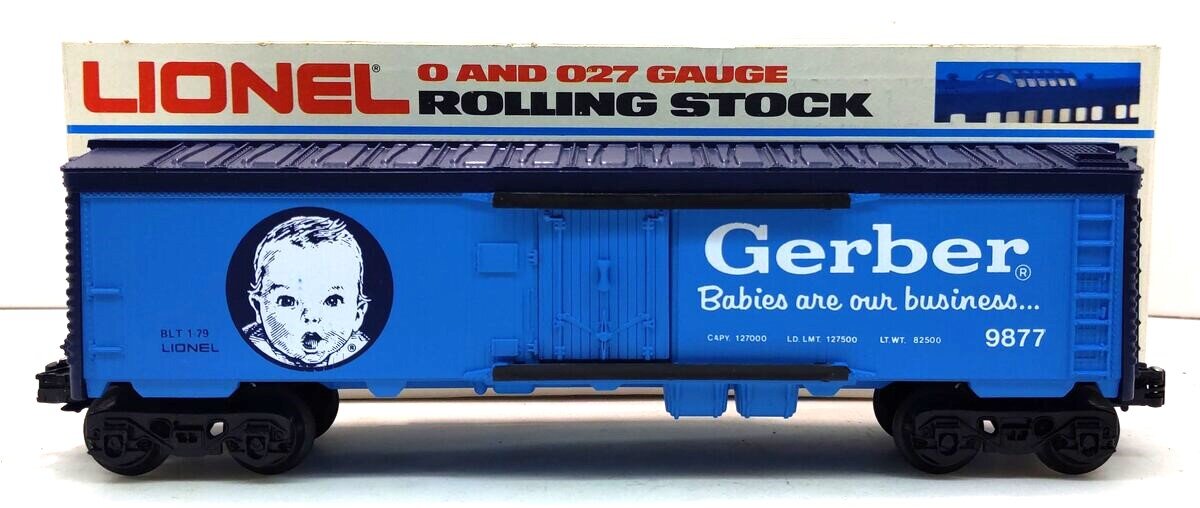 Lionel 6-9877 O Gauge Gerber Baby Food Billboard Reefer Car LN/Box