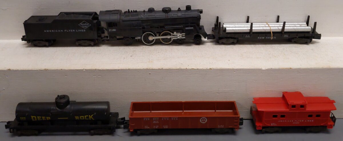 American Flyer 20018 Vintage S Purity Food Store Steam Freight Set EX/Box