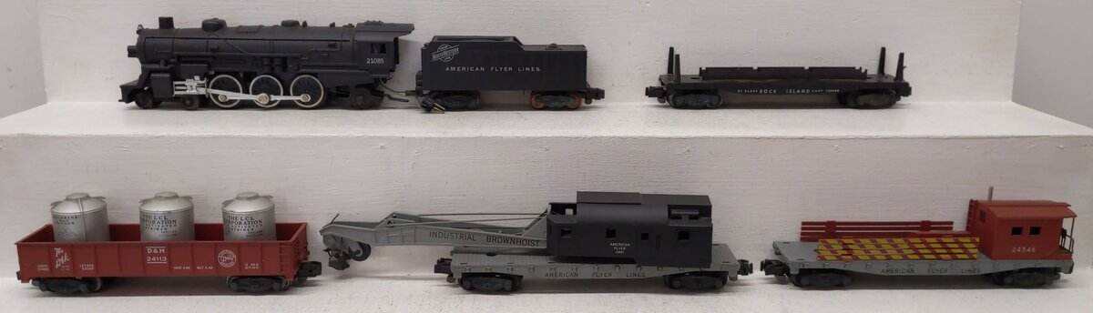 American Flyer 20515 Vintage S "Reliable" Steam Freight Train Set VG/Box