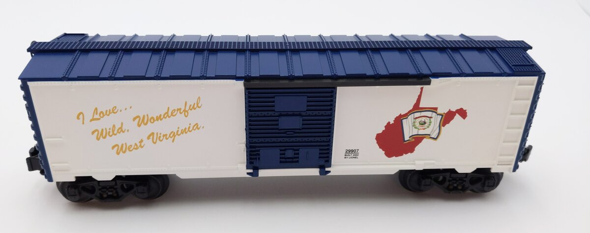 Lionel 6-29907 O I Love West Virginia Boxcar NIB