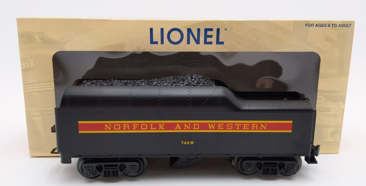 Lionel 6-29850 O Gauge PWC Norfolk & Western J Class Whistle Tender #746W