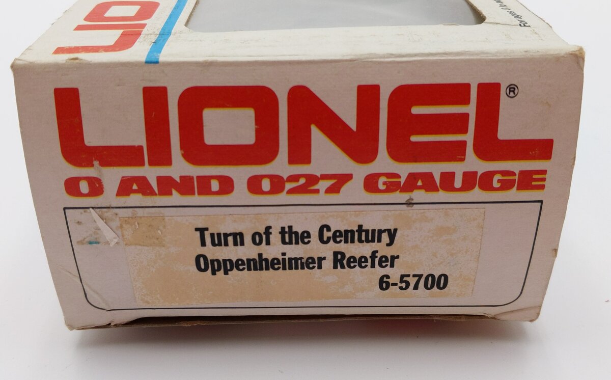 Lionel 6-5700 O Gauge Oppenheimer Woodside Reefer LN/Box