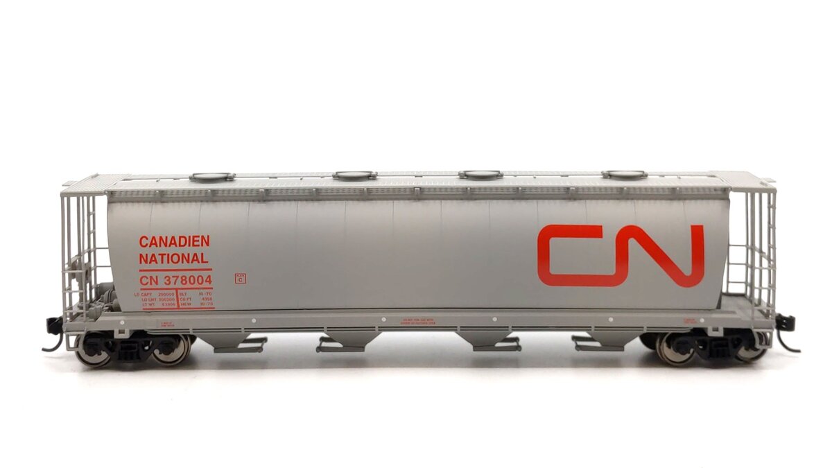 Walthers 910-7175 HO Scale Canadian National 59' Cylindrical Hopper #378004
