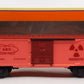 Lionel 6-26288 O Gauge Atomic Energy Commission Glow in the Dark Red Boxcar NIB