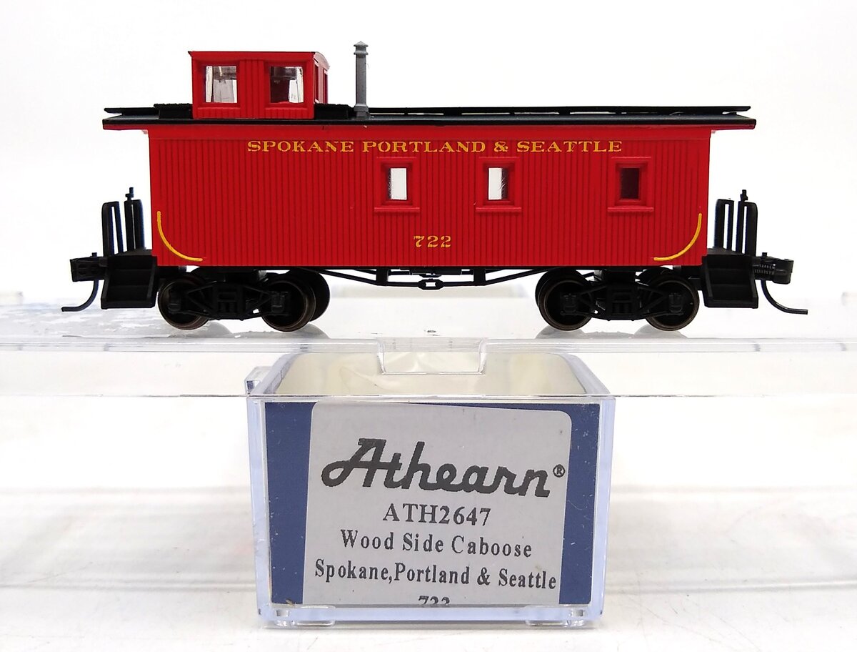 Athearn 2647 N Spokane, Portland and Seattle 30' 3-Window Caboose #722