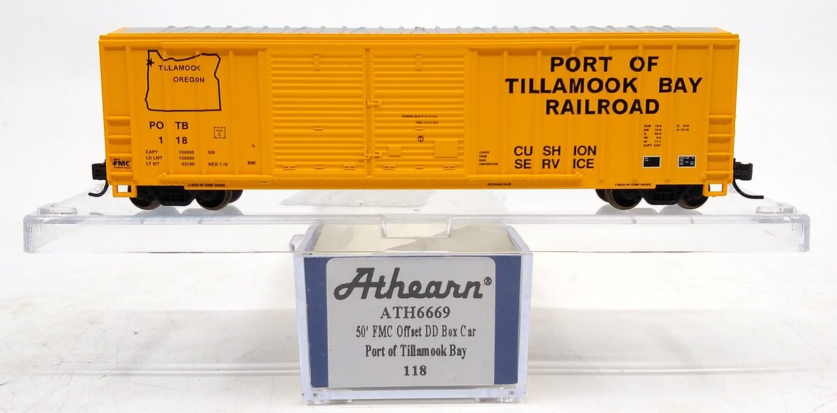 Athearn 6669 N Port of Tillamook Bay 50' FMC Offset Double Door Box #118