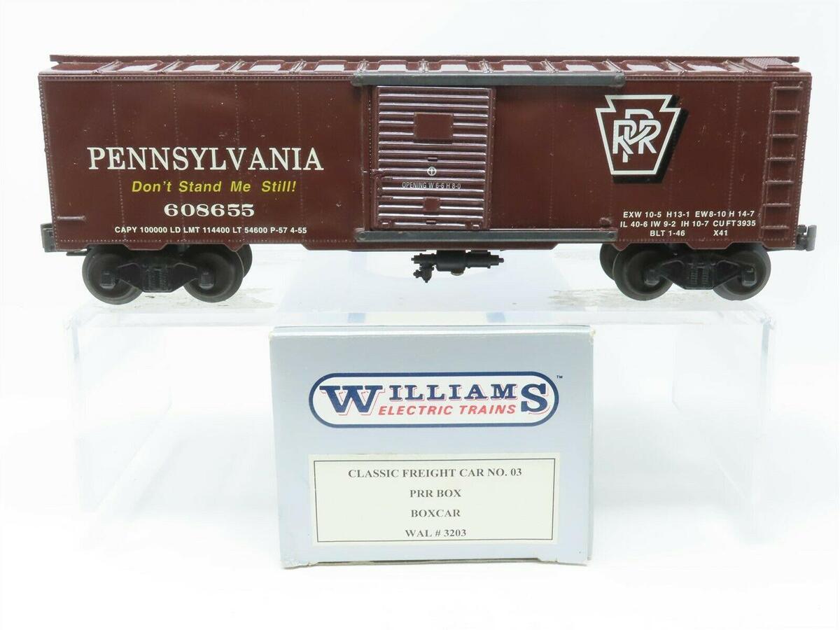 Williams No.3 O Gauge Pennsylvania Rail Road Classic Box Car #608655 EX/Box