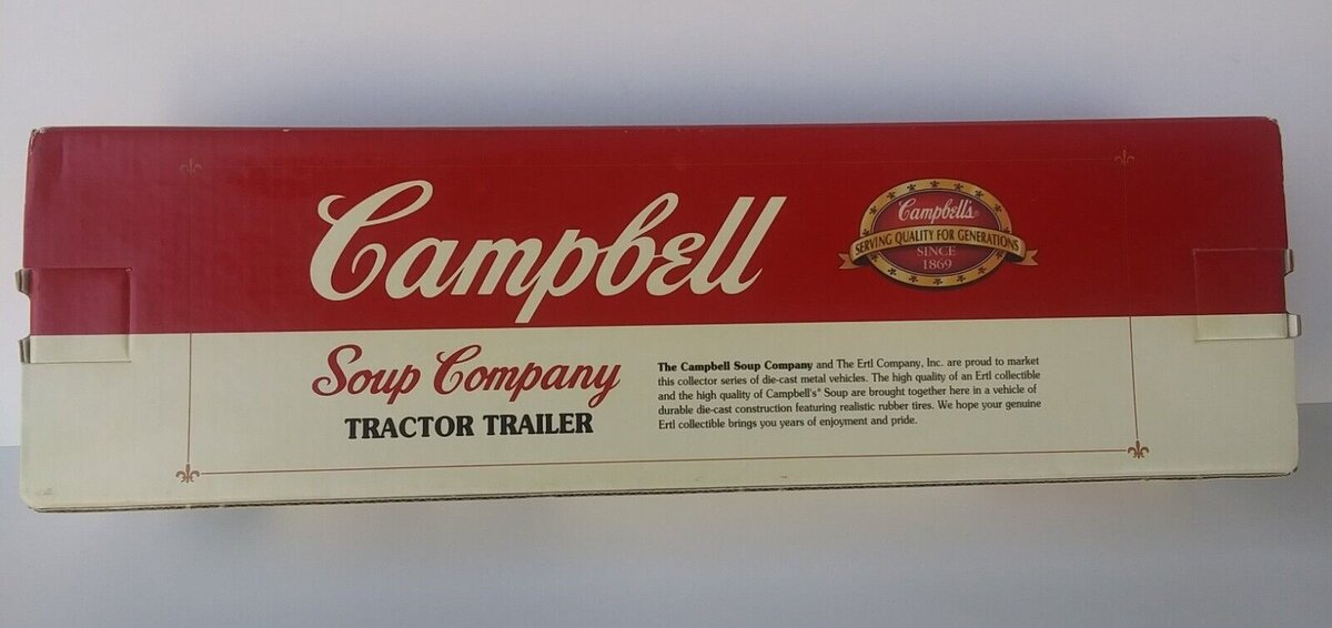 Ertl T317 1:64 Die-Cast Cambell's Soup Tractor Trailer