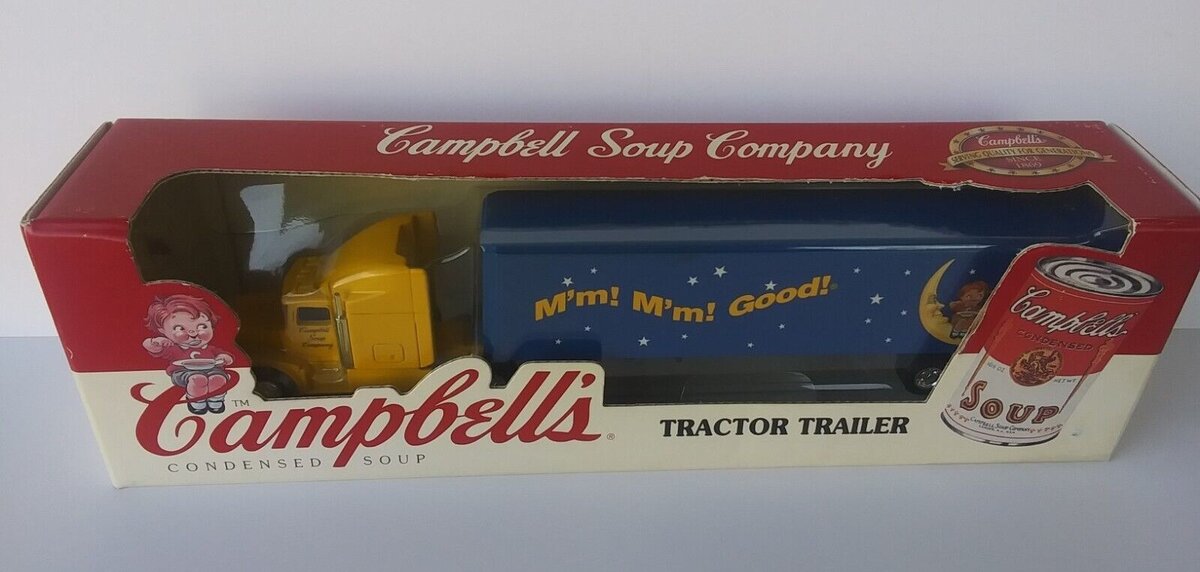 Ertl T317 1:64 Die-Cast Cambell's Soup Tractor Trailer