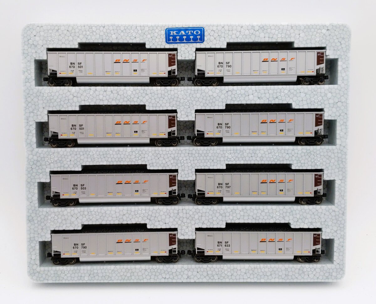 Kato 106-4616 N Scale BNSF BethGon Coalporter (Set of 8)