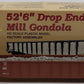 Proto 2000 712833 HO Scale NYC 52'6" Drop End Mill Gondola #712833 LN/Box