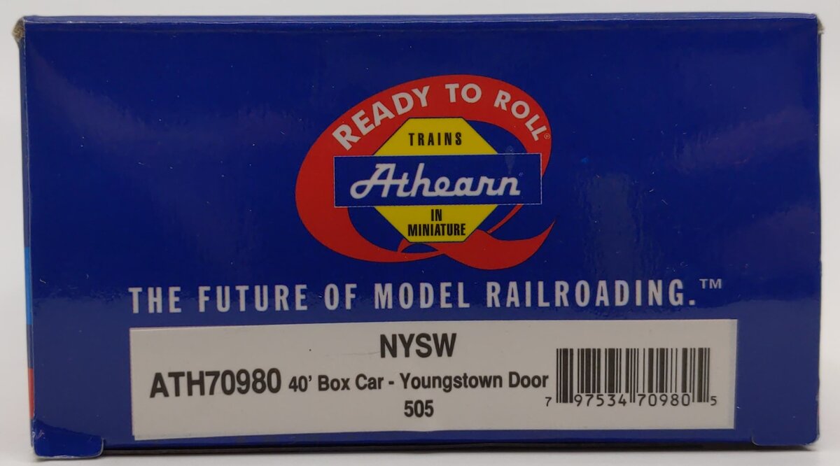 Athearn 70980 HO NYS&W 40' Youngstown Door Boxcar #505